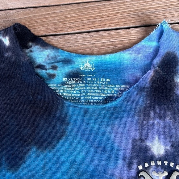 Disney Haunted Mansion Spirit Jersey Tie Dye Blue Purple Madame Leota XS READ - Picture 6 of 16